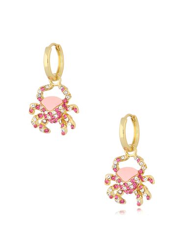 Kolczyki różowe z krabem Pink Crab KSS1417