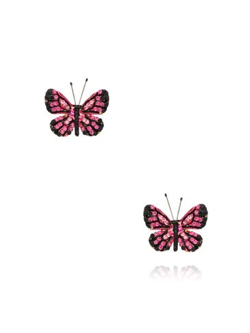 Kolczyki z kolorowymi motylkami Papillon KPI0004