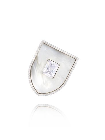 Broszka srebrna z masą perłową Beauté BRSS0239