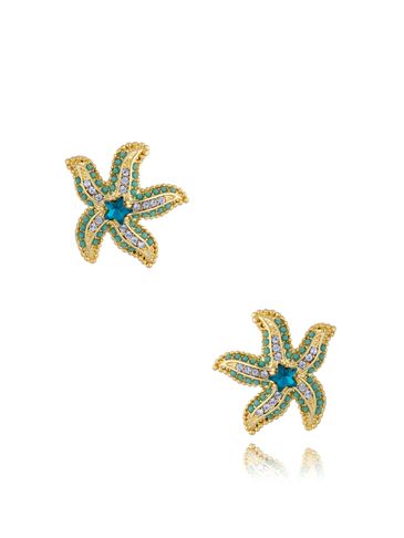 Kolczyki rozgwiazdy z kryształkami Miami KSS1102