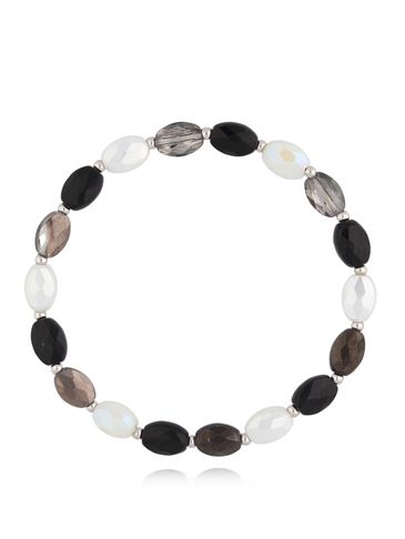 Bransoletka z czarnymi i białymi kryształkami Togue BCY0054
