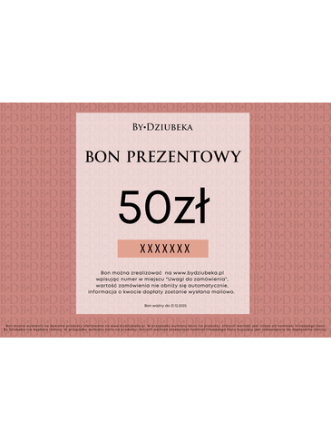 Bon Prezentowy 50 zł online do wydruku BON50