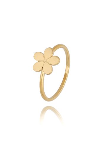 Pierścionek złoty z kwiatuszkiem Daisy PSA0419