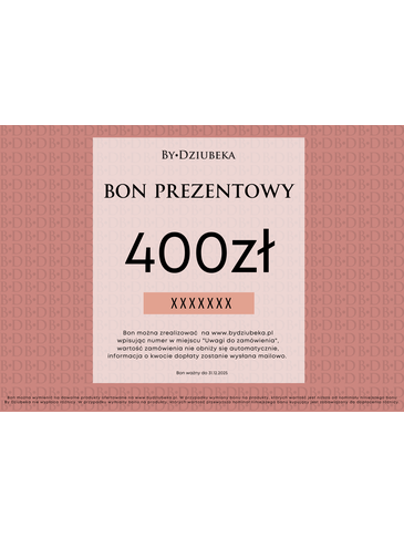 Bon Prezentowy 400 zł online do wydruku BON400