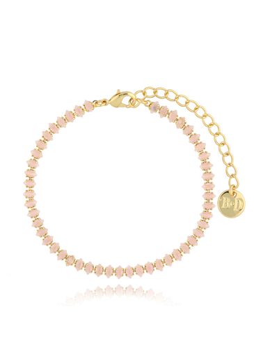 Bransoletka z opalizującymi różowymi kryształkami Mariah BSS0164