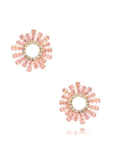 Kolczyki z różowymi kryształkami Samantha KSS1774