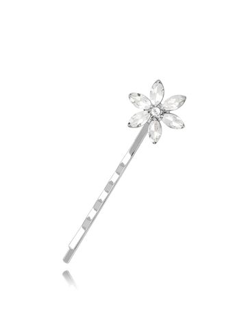 Wsuwka do włosów z transparentnym kwiatuszkiem Flor SSS0030