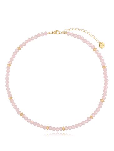 Naszyjnik z różowymi kryształkami Clear Sky NCY0038