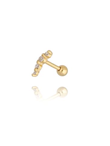 Kolczyk z cyrkonią Piercing KFA0057