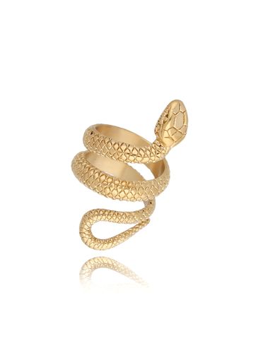 Pierścionek złoty zez wężem Big Snake PSA0355