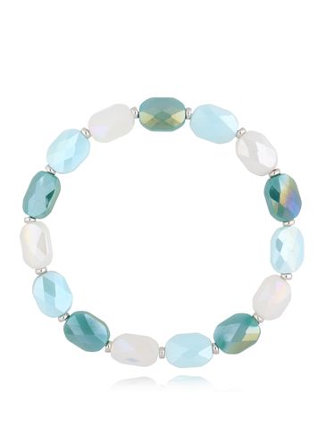 Bransoletka z niebieskimi i białymi kryształkami Togue BCY0143