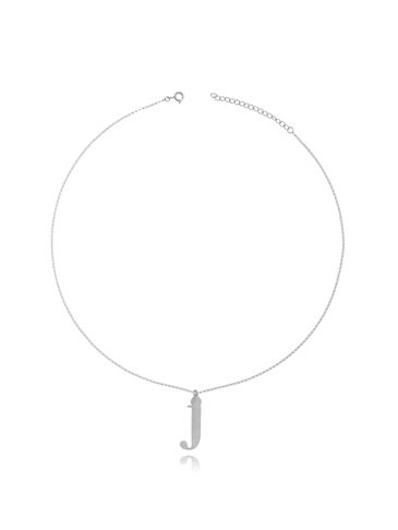 Naszyjnik srebrny z literką J NAT0265