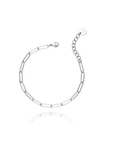 Bransoletka srebrny łańcuch ze stali szlachetnej BSA0005