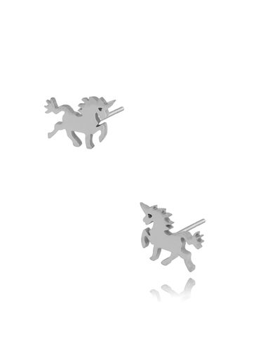 Kolczyki jednorożce srebrne Unicorn KSA0415