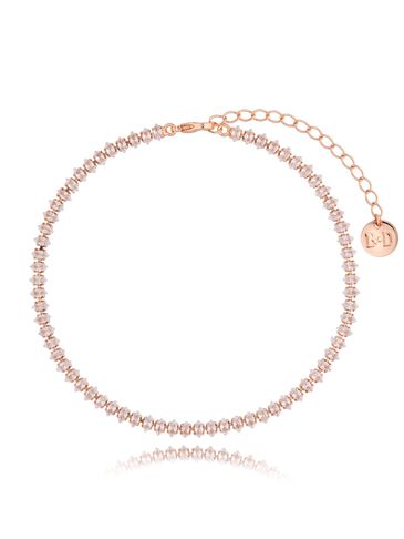 Bransoletka różowe złoto na nogę z kryształkami Kate BNSS0002