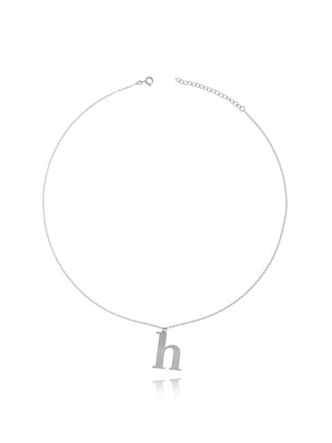 Naszyjnik srebrny z literką h NAT0263