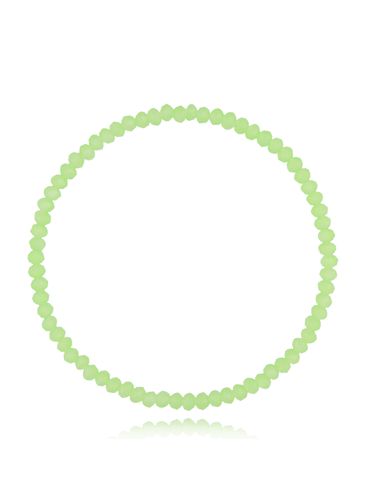 Bransoletka z zielonymi kryształkami Luminous Crystal 3 mm BCY0262