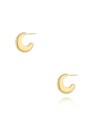 Kolczyki złote księżyce srebrne KSA1300