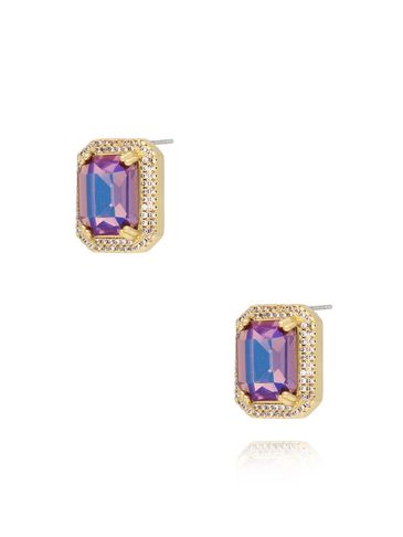 Kolczyki z fioletowymi kryształkami Majestic KSS1447