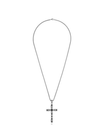 Naszyjnik srebrny z dużym krzyżem Koa NMITC0093