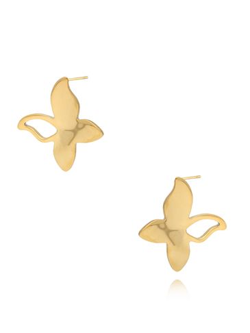 Kolczyki złote motyle Chunky KSA1284