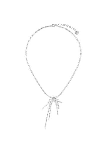 Naszyjnik srebrny z kryształkami Samantha NS0225