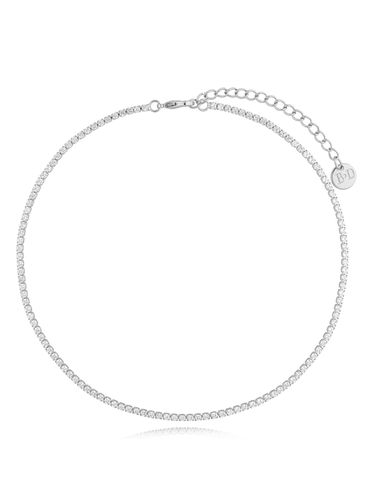 Naszyjnik srebrny z kryształkami Neverland NS0159