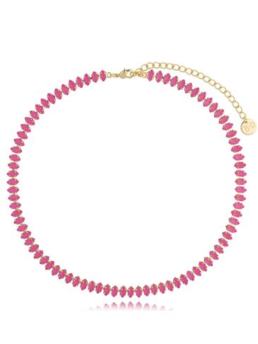 Naszyjnik z różowymi kryształkami Honestly NS0095