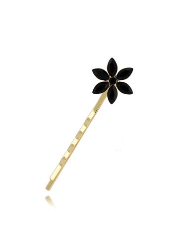 Wsuwka do włosów z czarnym kwiatuszkiem Flor SSS0024