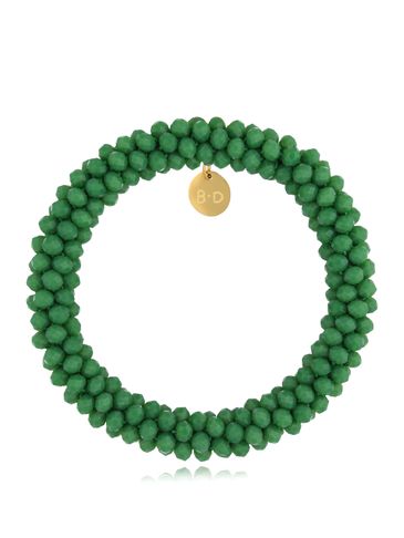 Bransoletka z kryształkami zielona Luminous BWE0024