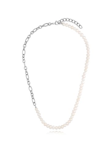 Naszyjnik srebrny z perłami Serena NSA1013