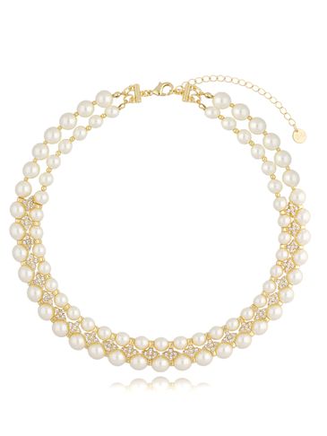 Naszyjnik złoty z perłami Serena NPE0117
