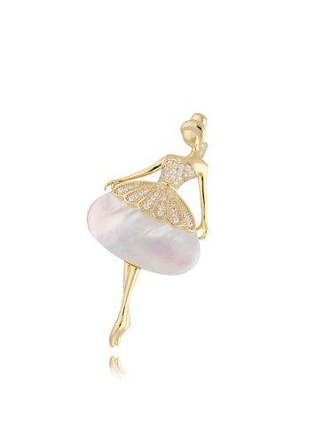 Broszka złota baletnica Ballerina BRPE0015