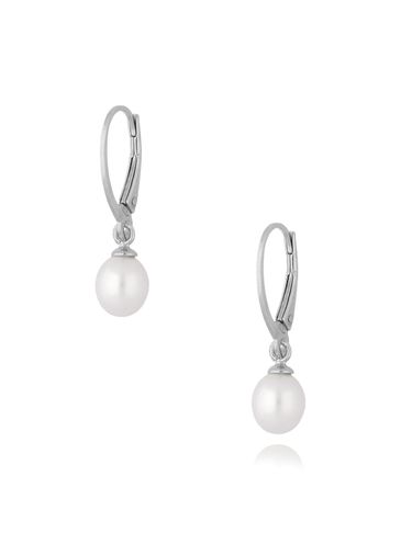 Kolczyki srebrne z perłami KSE0100