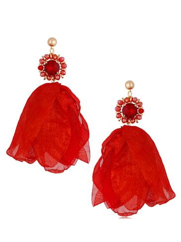Kolczyki czerwone z kryształami Aabira KBL1391