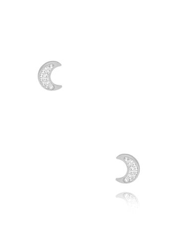 Kolczyki srebrne z księżycami Mini KSA1202