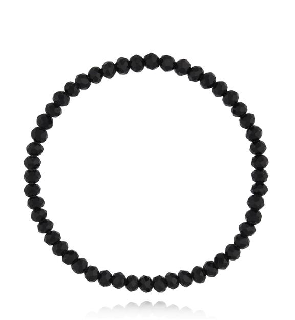 Bransoletka z kryształkami czarna Jambo BCY0183