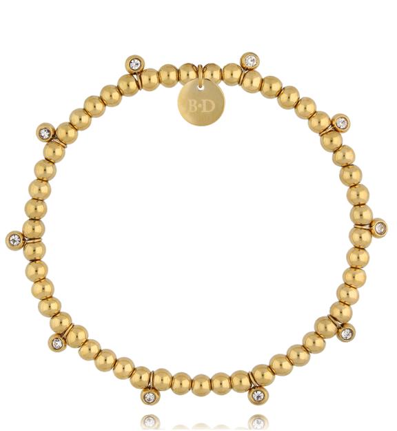 Bransoletka złota z cyrkoniami Makanui BSC1967