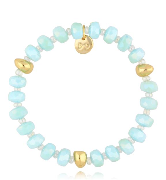 Bransoletka z błękitnymi kryształkami Clear Sky BCY0018