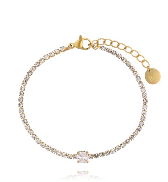 Bransoletka tenisowa z cyrkoniami BSY0586