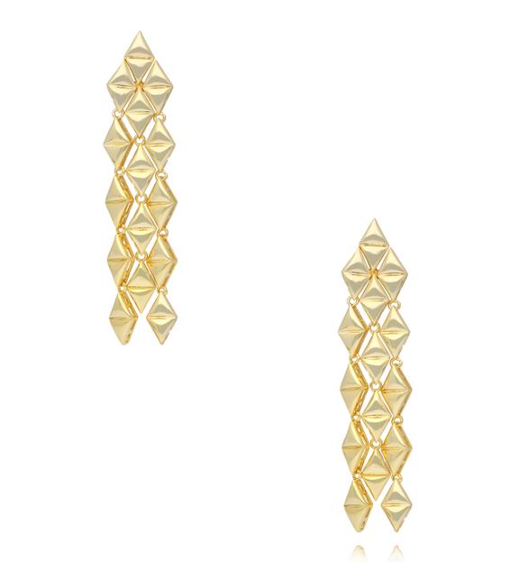 Kolczyki geometryczne złote KSS2244