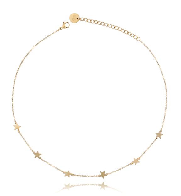 Naszyjnik złoty z gwiazdkami Estrellas NSA0210