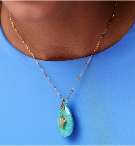 Naszyjnik z amazonitem NPA1370