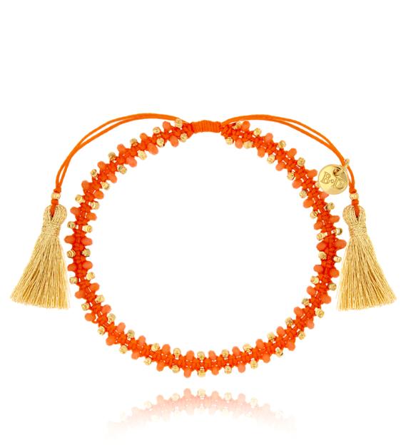 Bransoletka z kryształkami pomarańczowa Moana BSC1508
