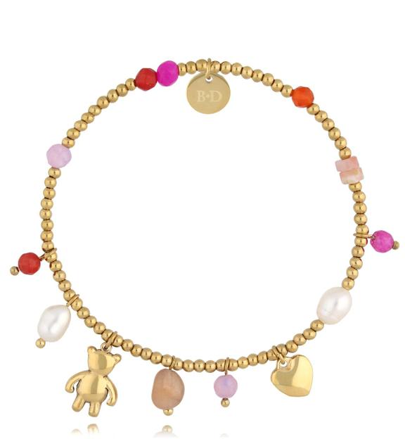 Bransoletka złota z misiem Funny Bear BSC1957