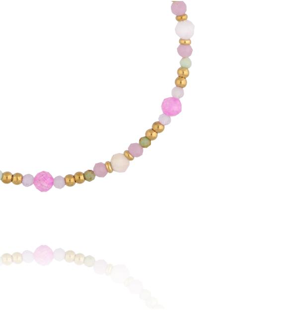 Bransoletka różowa pastelowa Rosy Glow BTW3788