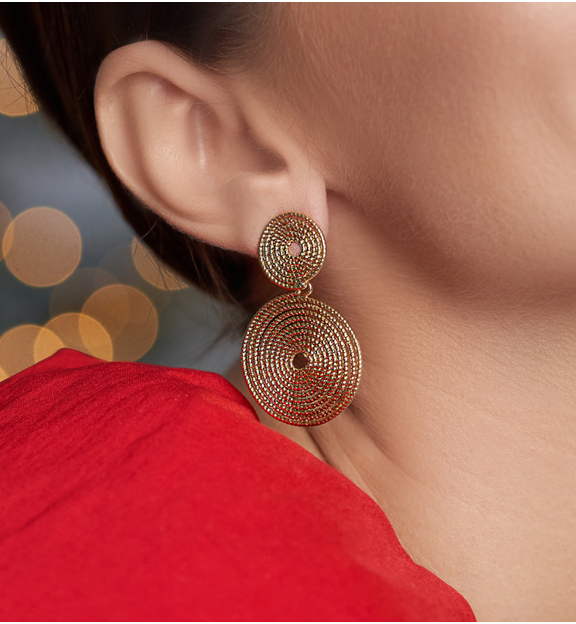 Kolczyki złote koła Let Me Shine KRG0885