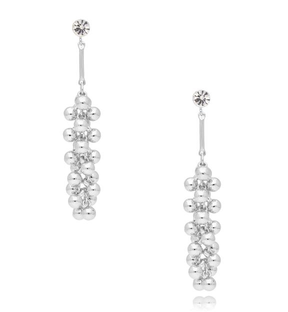 Kolczyki srebrne z kulkami Pinamar KRG0978