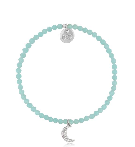 Bransoletka turkusowa z księżycem Alfdis BTW2210