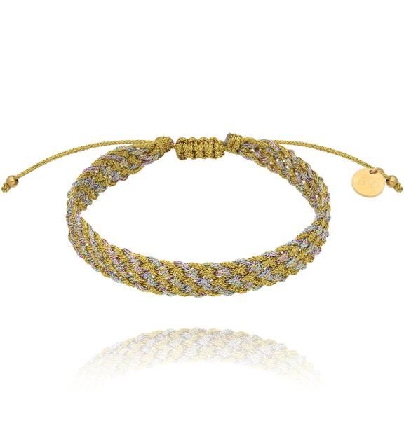 Bransoletka pleciona złota Braided BSC1929